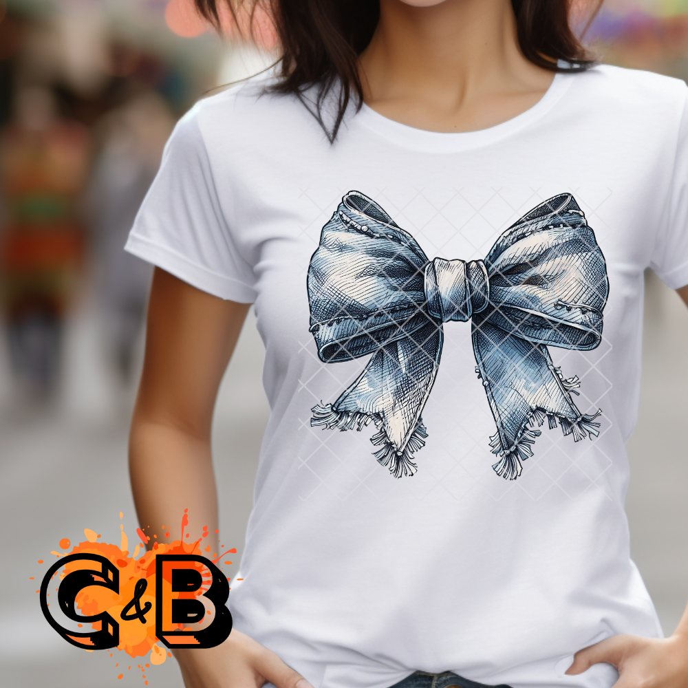 Jean bow illustration PNG