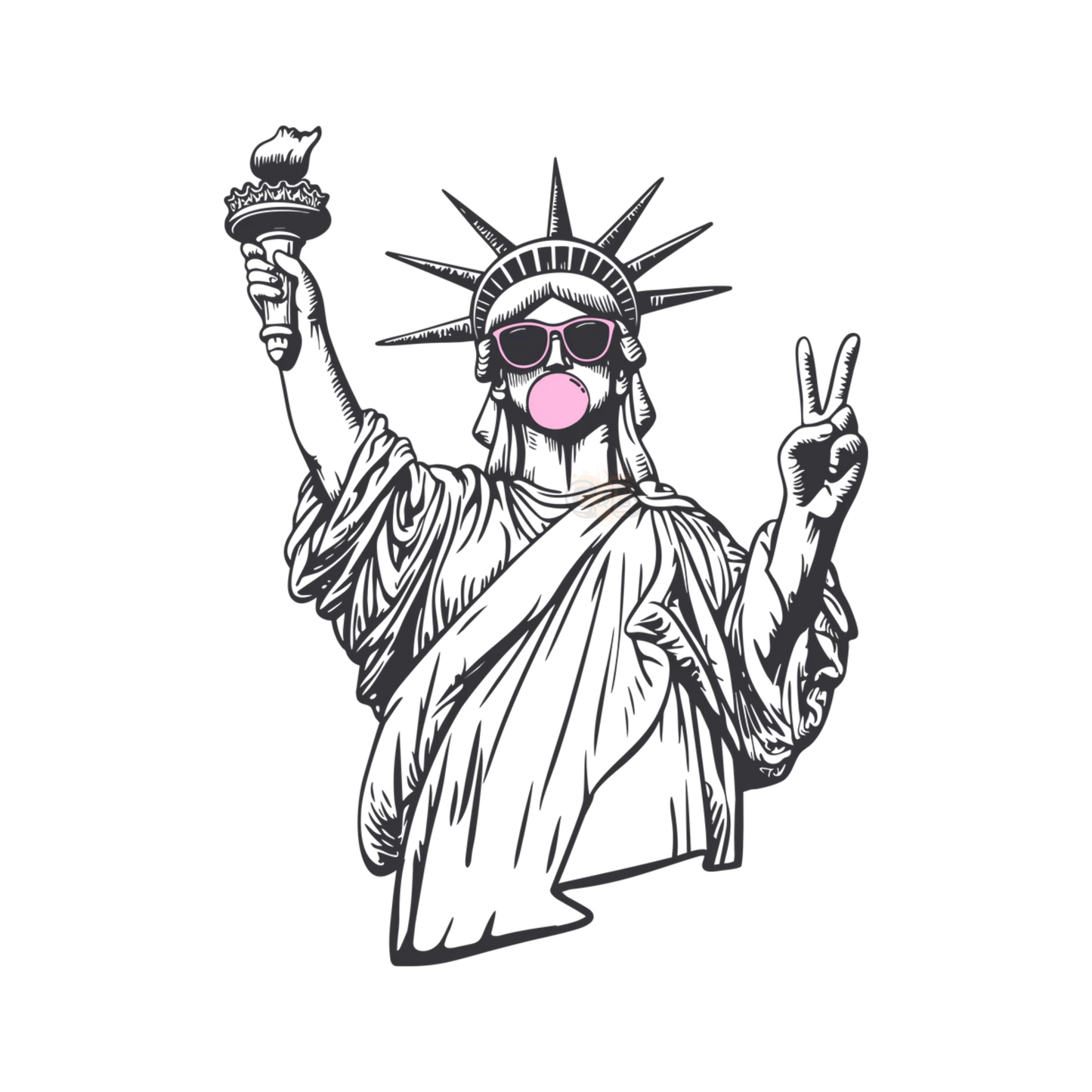 Liberty Pink Shades Chewing Gum PNG