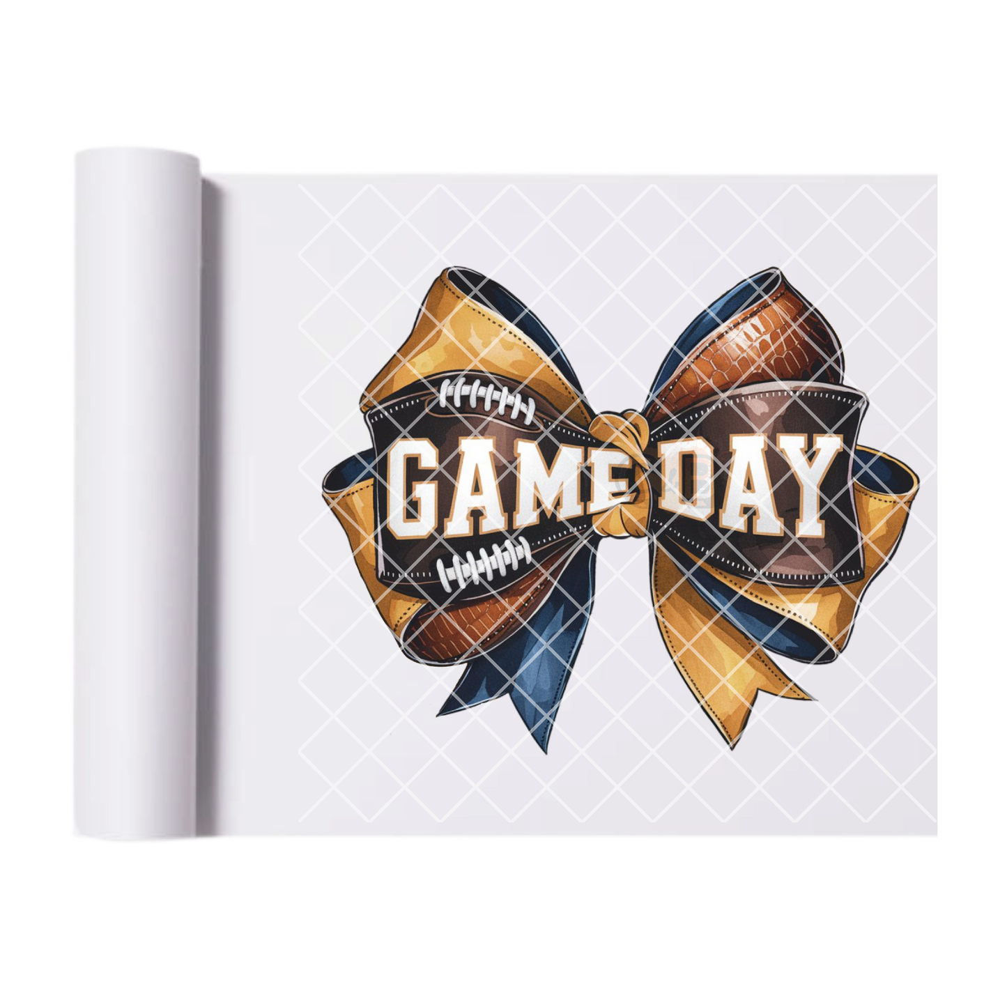 Game day bow DTF film t shirt transfer