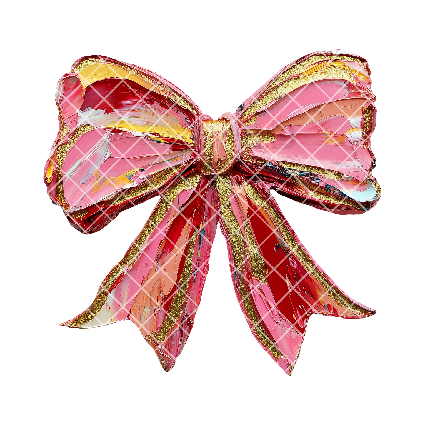 Thick paint bow PNG
