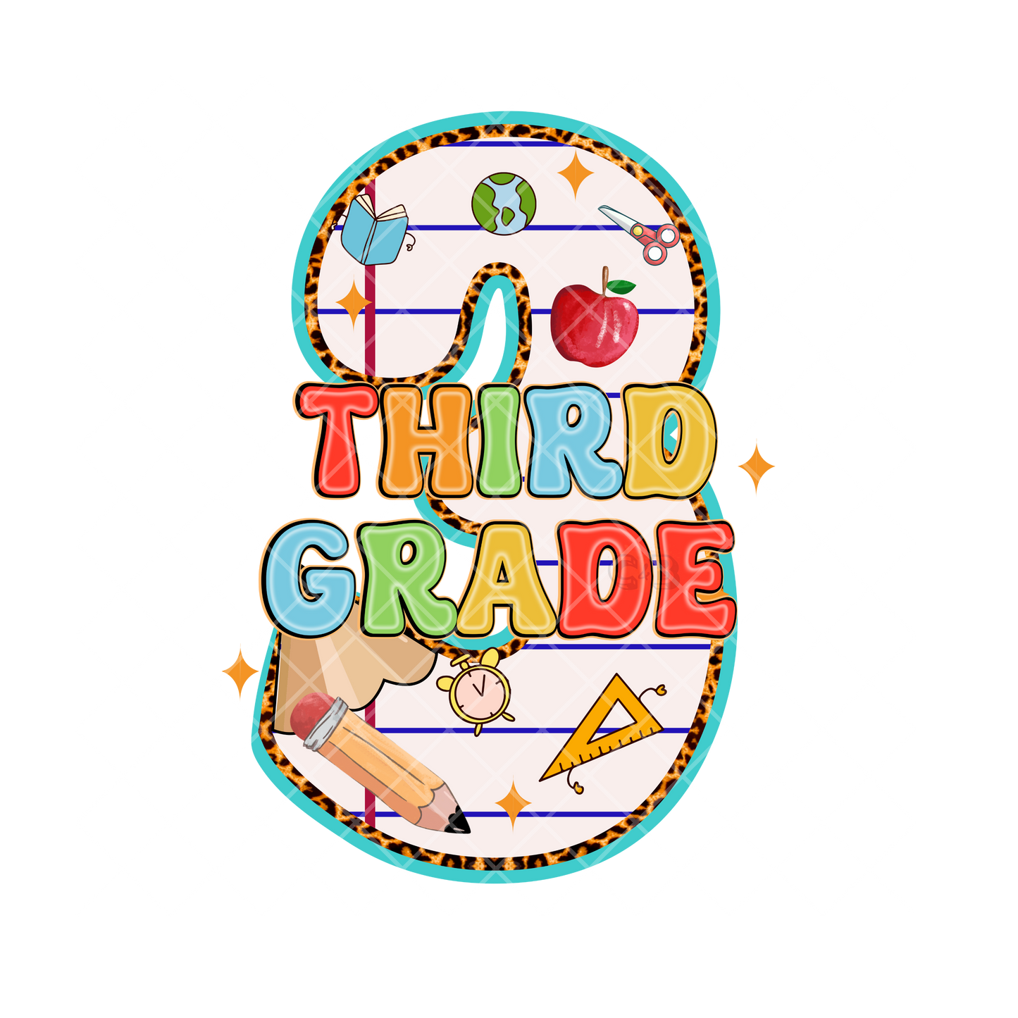 Third Grade Pencil 3 PNG