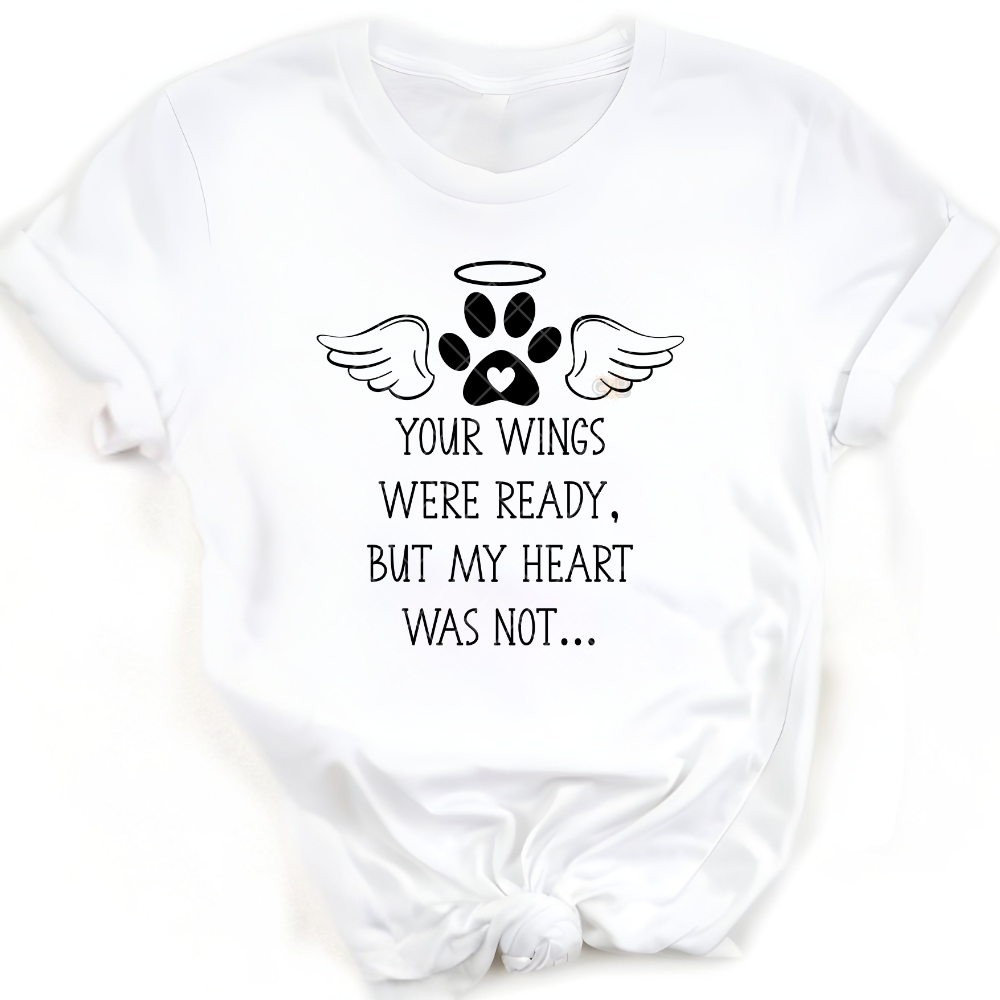Your Wings Were Ready Paw Print PNG