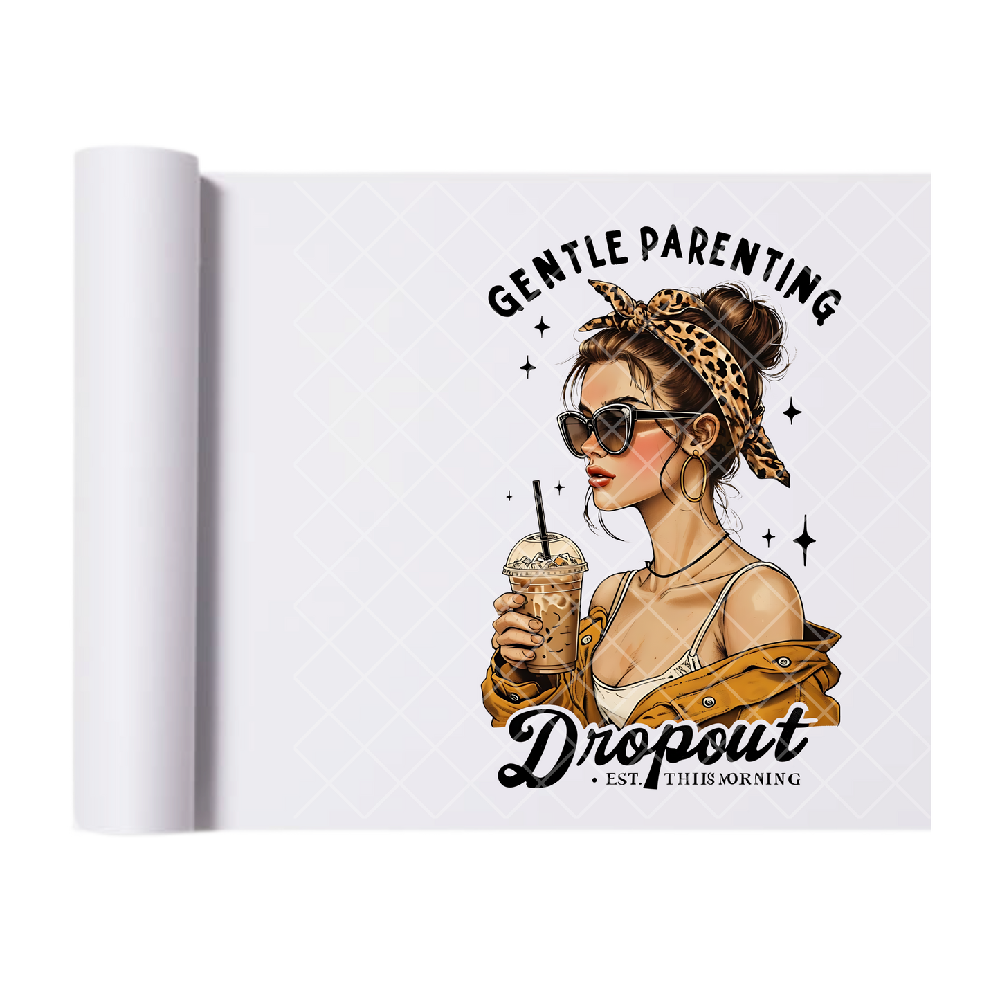Gentle Parenting Dropout - Direct Print Film Transfer for T-Shirts, Cotton, Polyester & Blends - High-Quality Print