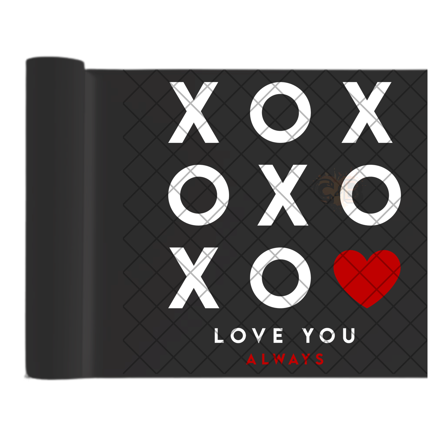 Love you always tic tac toe DTF film t shirt transfer