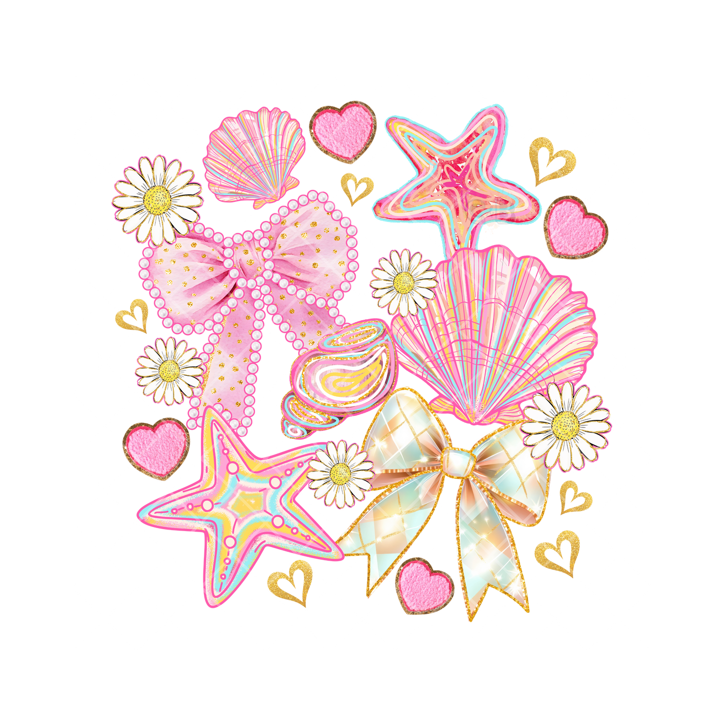 Pink Seashells PNG
