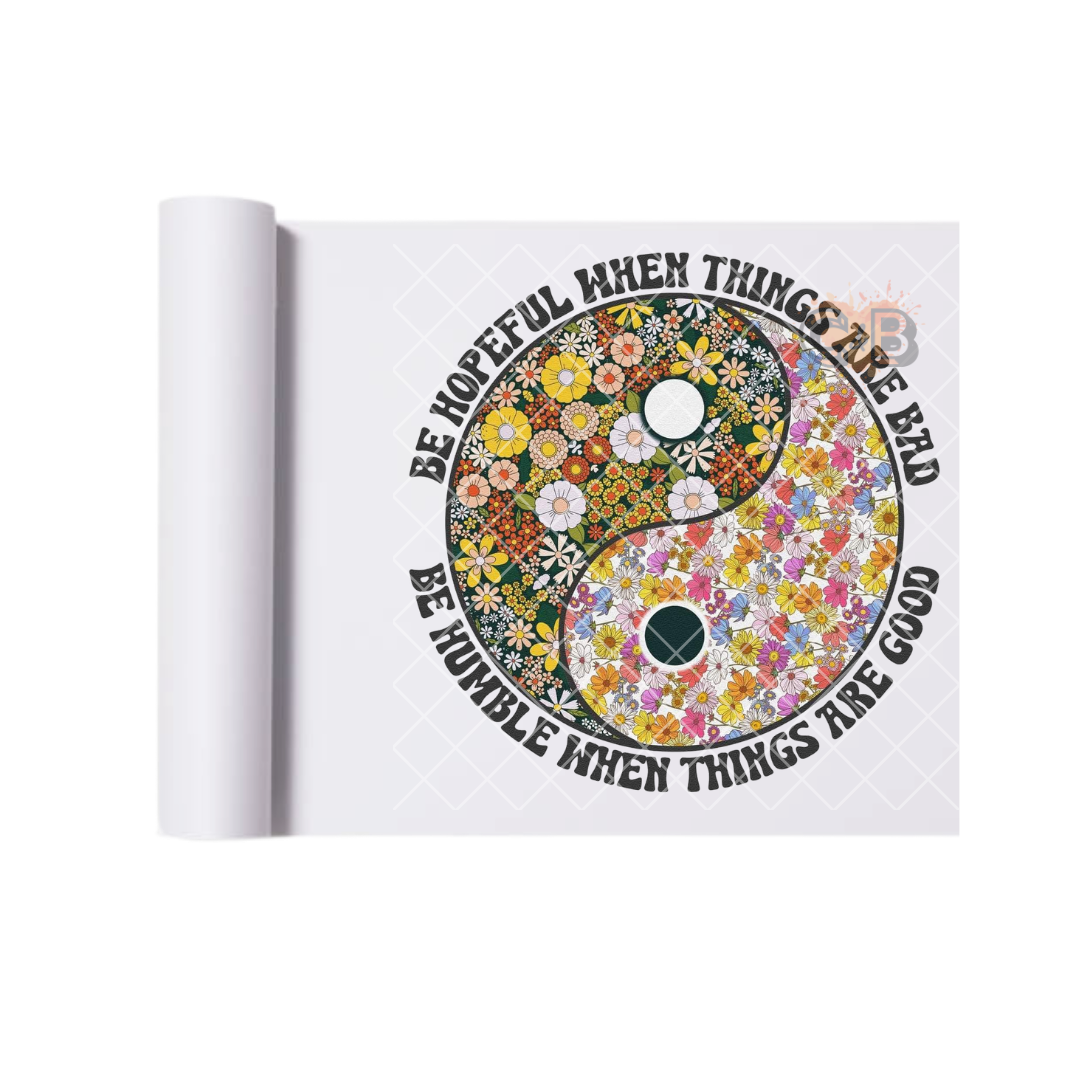 Be Hopeful YingYang DTF Transfer