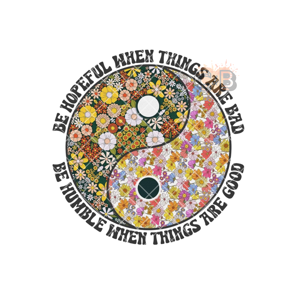 Be Hopeful YingYang PNG