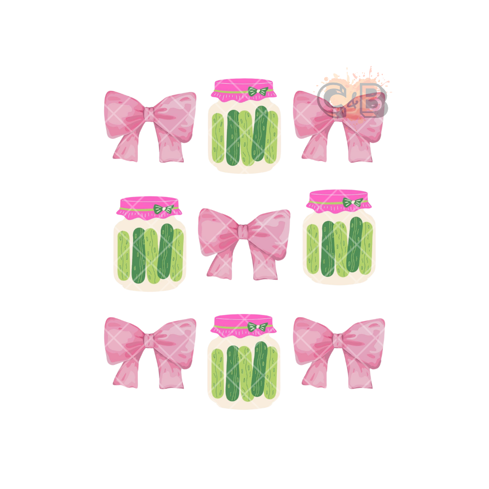 Bows & Pickles PNG