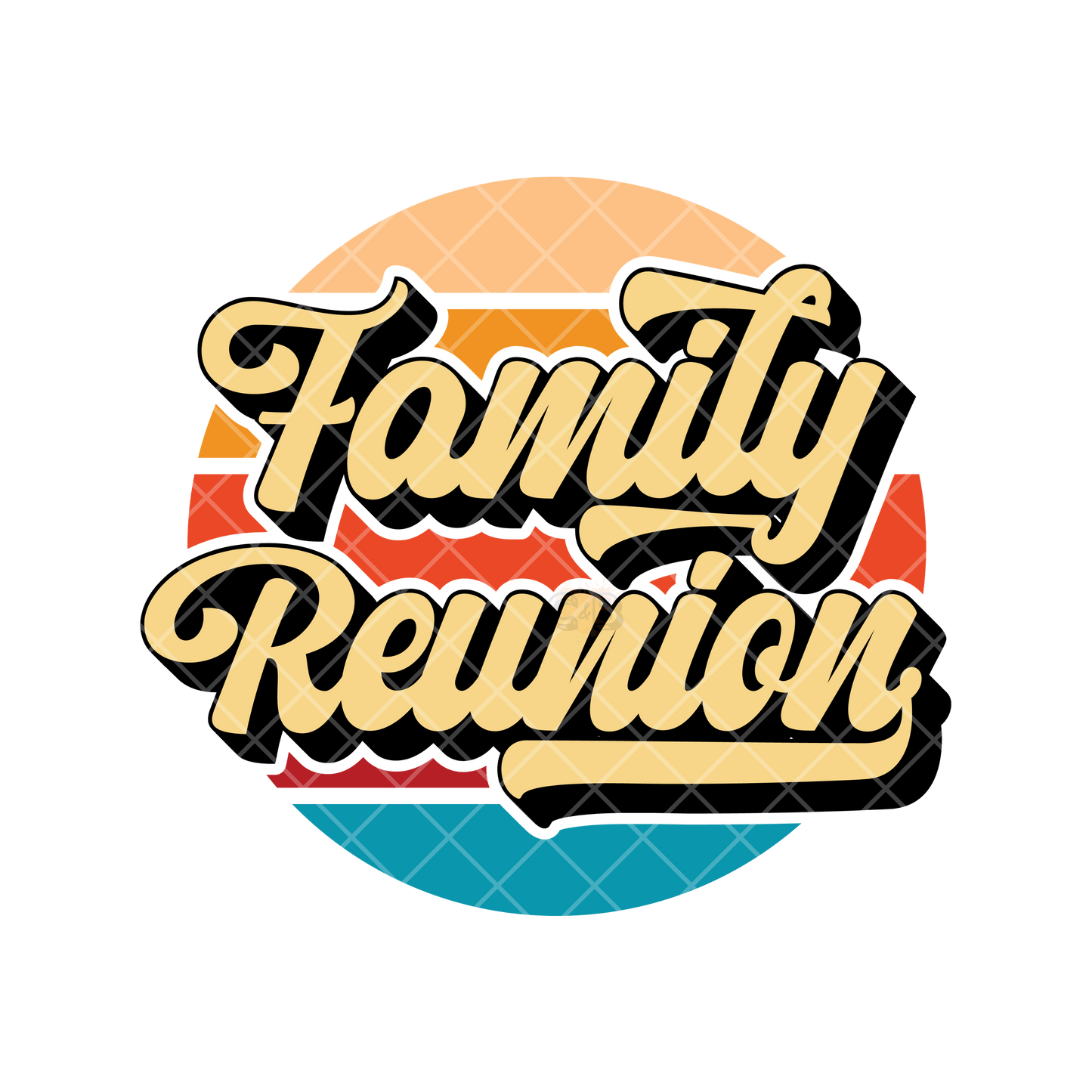 Family Reunion Cal Design PNG