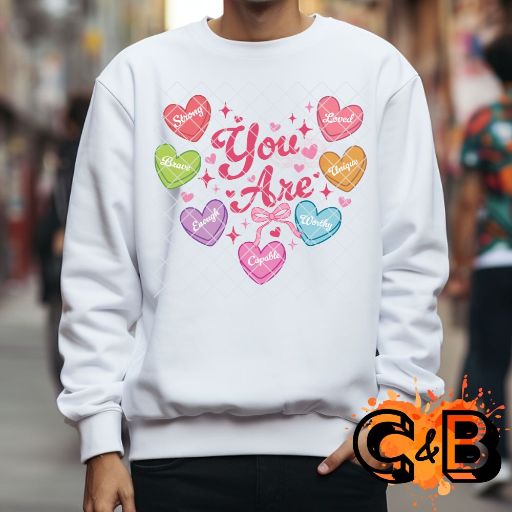 Valentine hearts in a heart shape T-Shirt