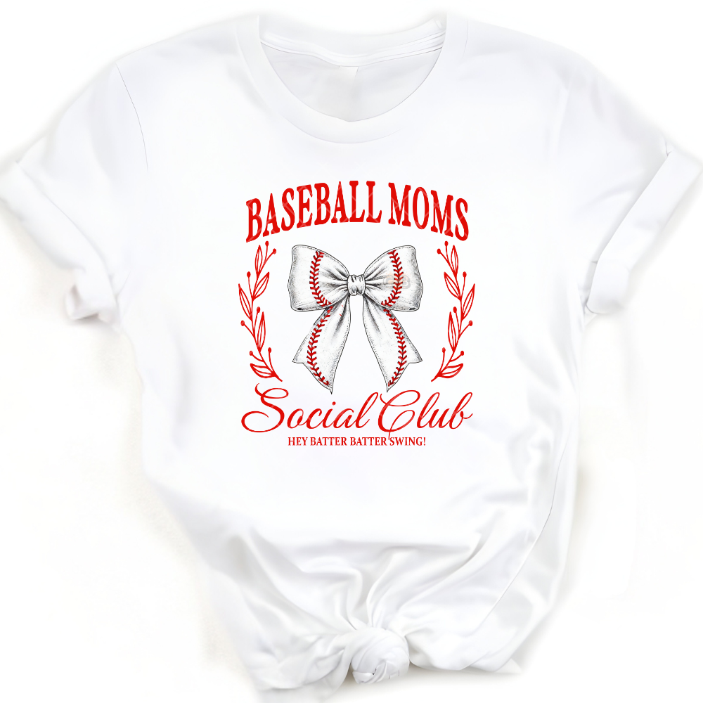 Baseball Moms Social Club - Premium Graphic T-Shirt for Casual Wear