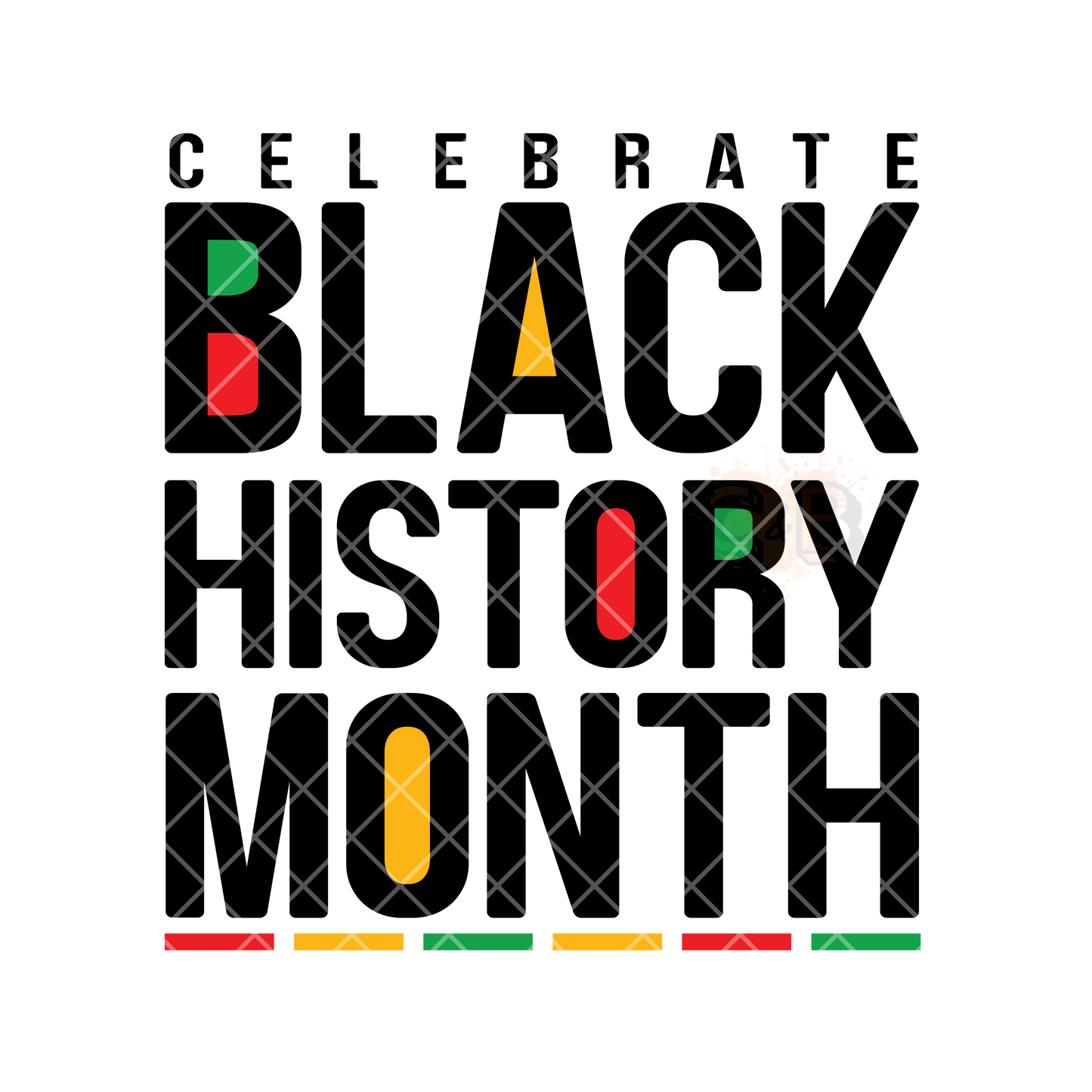 Celebrate black history PNG