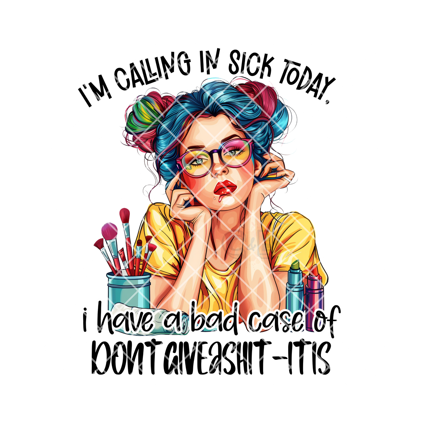 Calling out of work sick PNG