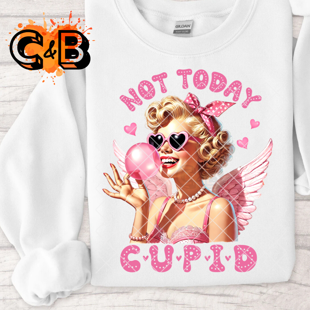 Cute girl wings not today Cupid PNG