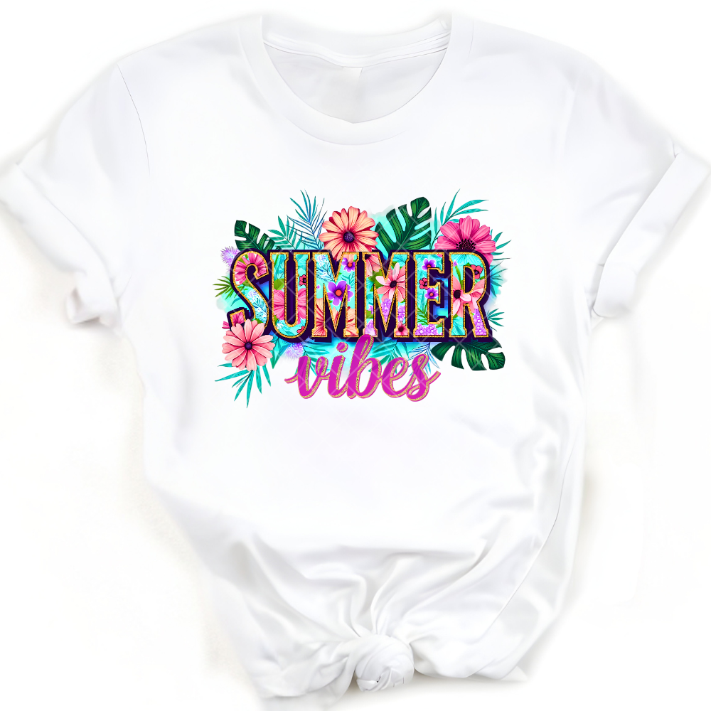 Summer Vibes Hawaiian Design PNG