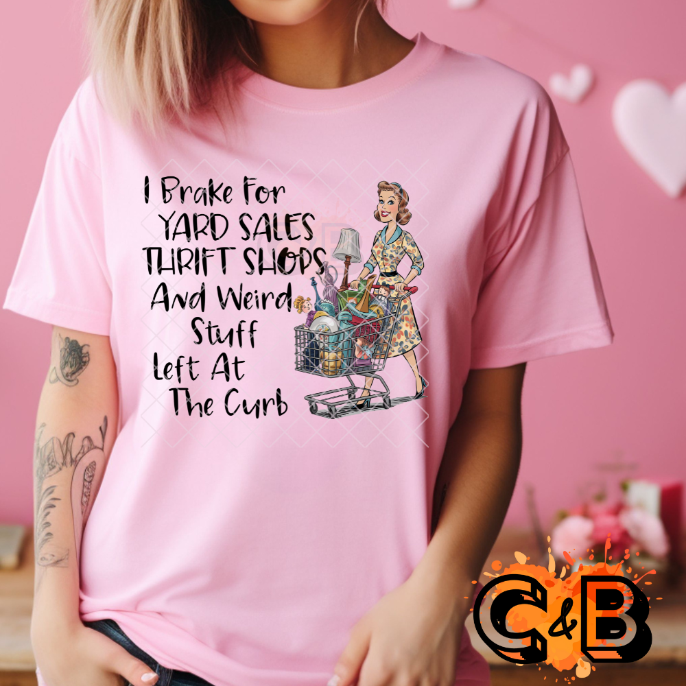 I brake for yard sales PNG