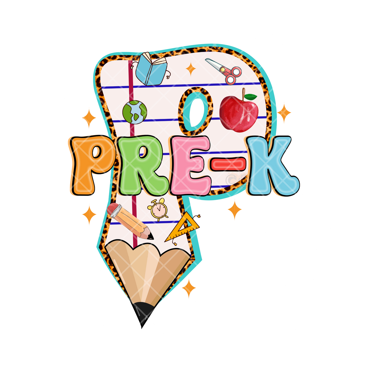 Pre-K Pencil P PNG
