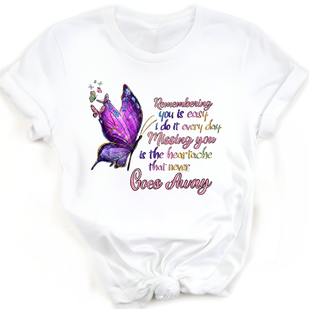 Remembering You Purple Butterfly PNG