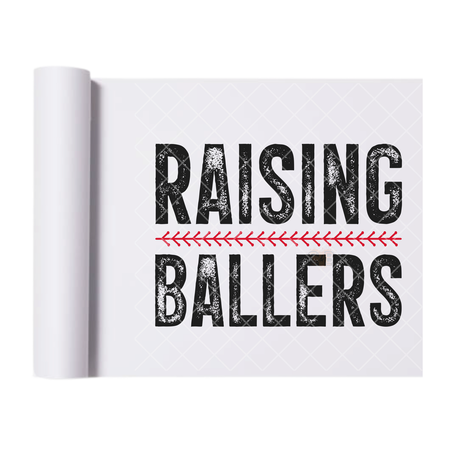 Raising Ballers - Direct Print Film Transfer for T-Shirts, Cotton, Polyester & Blends - High-Quality Print
