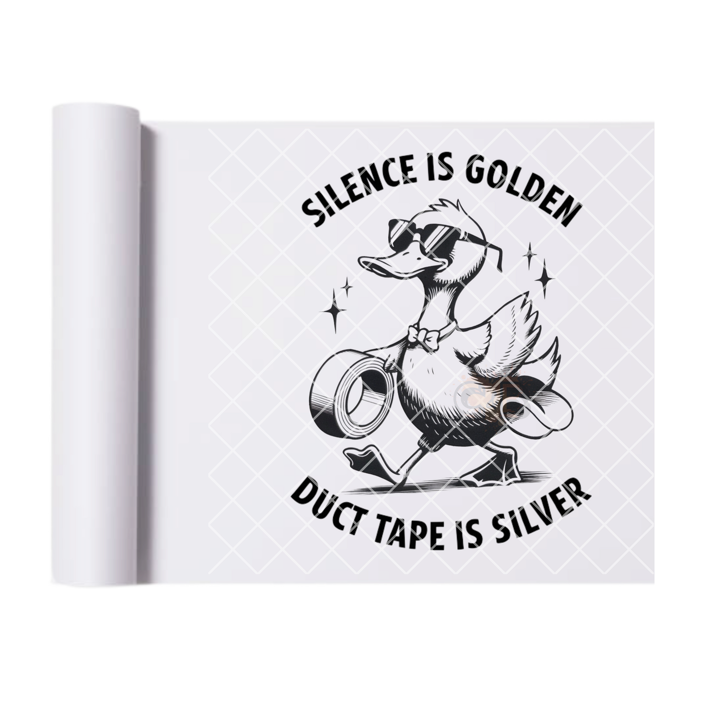 Duck tape is silver DTF transfer-high quality transfer for printing