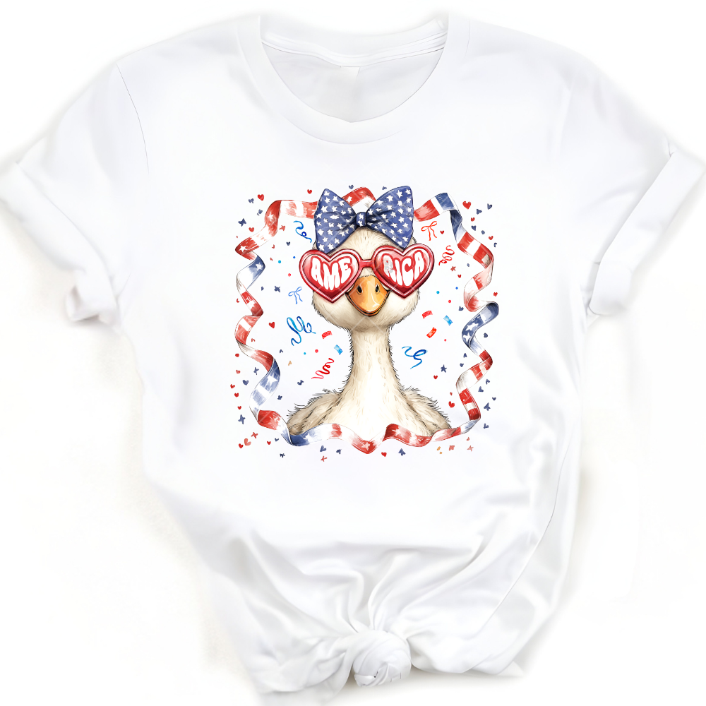 Patriotic Goose America Shades PNG