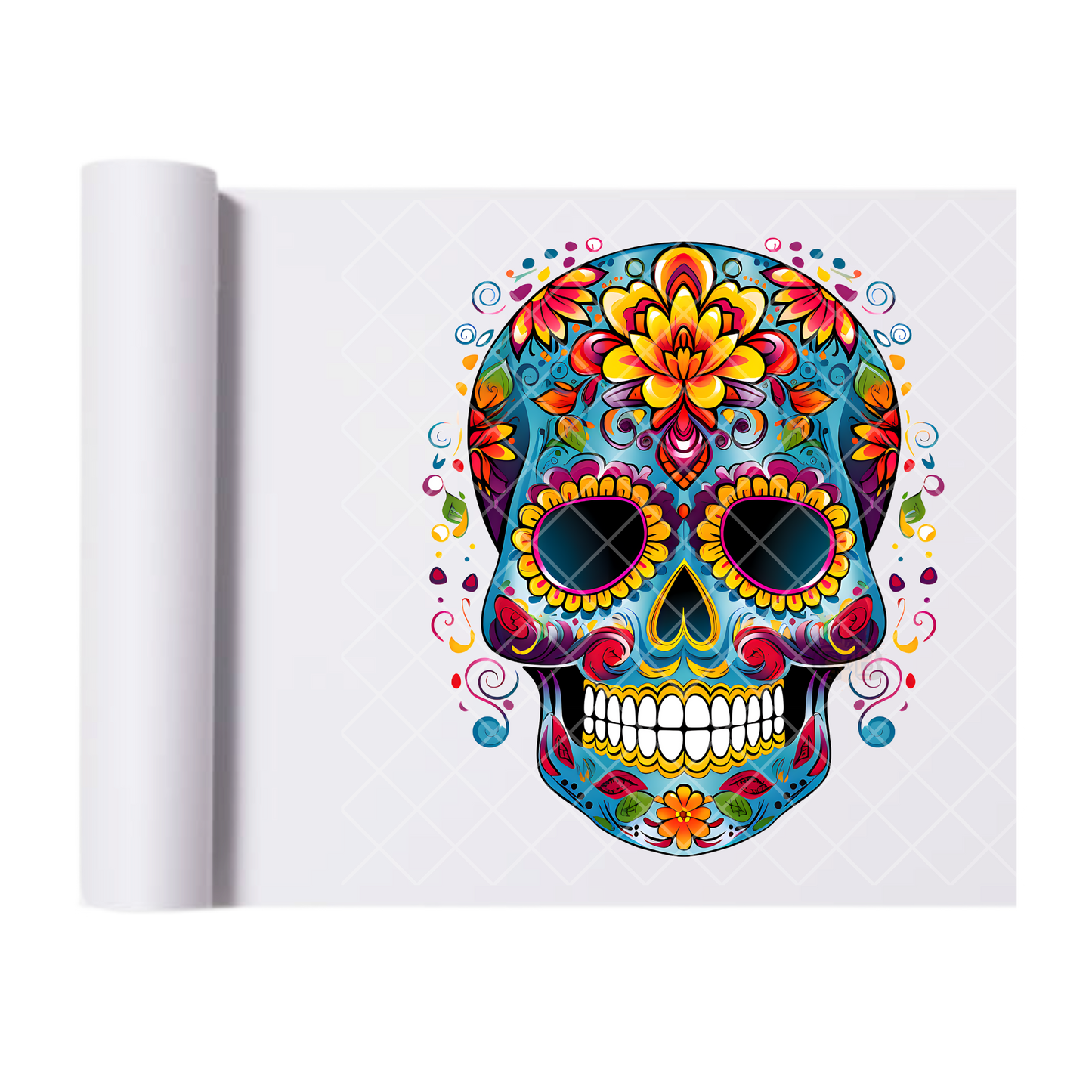 Decorative Holiday Mask - Direct Print Film Transfer for T-Shirts, Cotton, Polyester & Blends - High-Quality Print