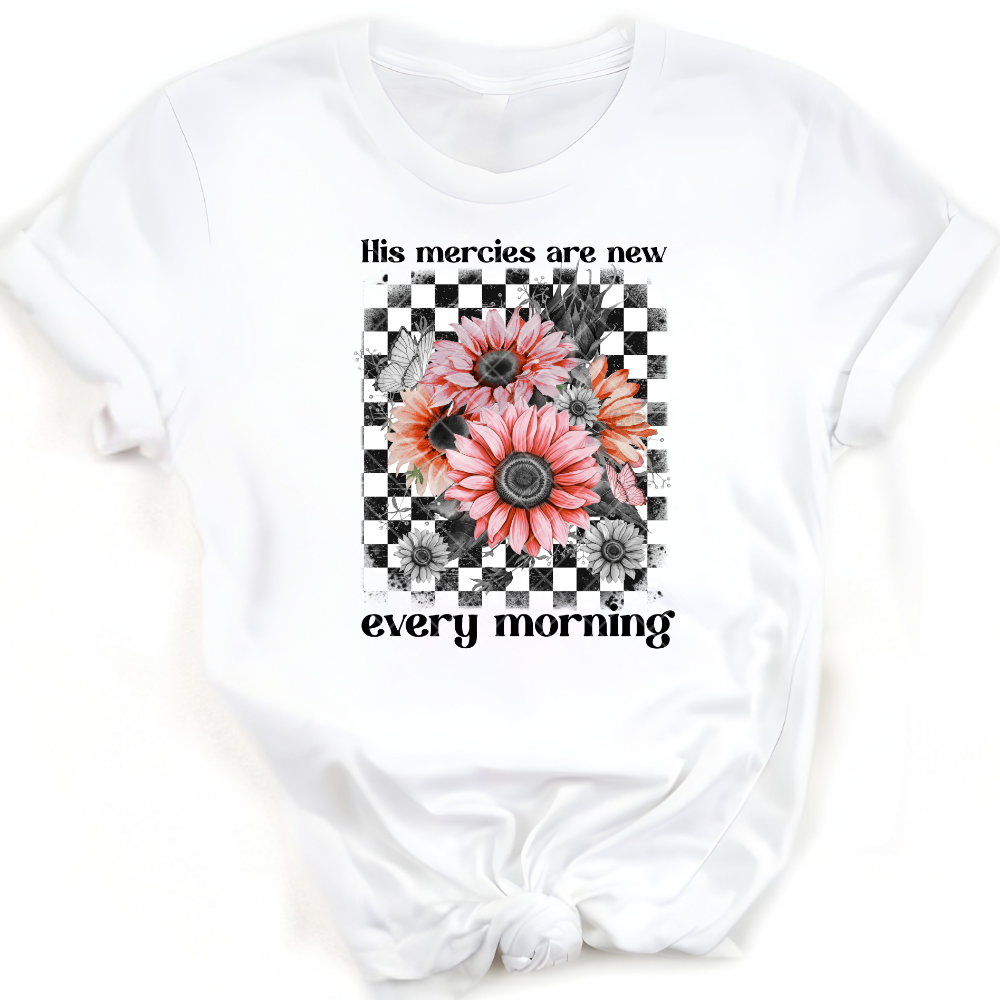His Mercies New Every Morning - Premium Graphic Trendy T-Shirt for Casual Wear