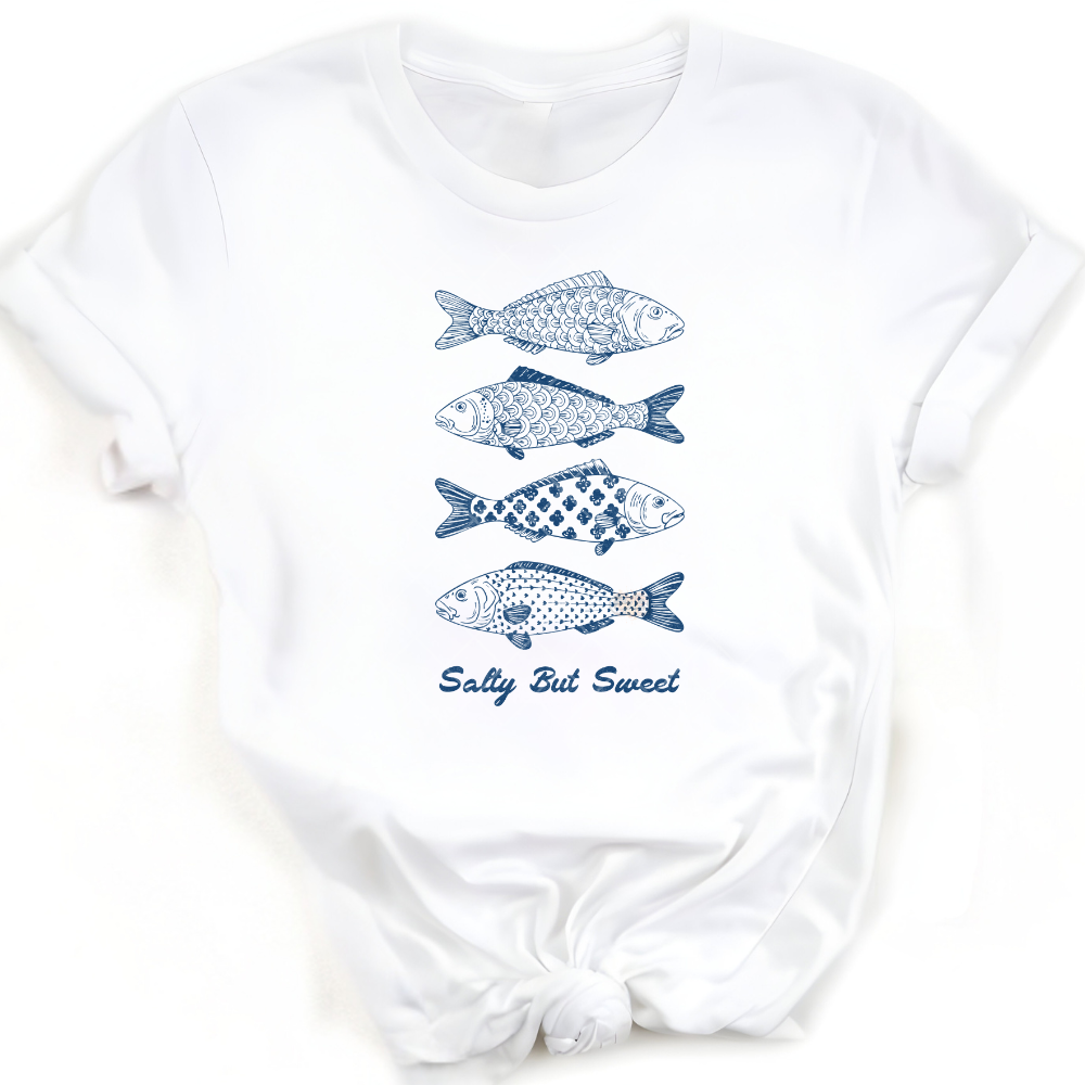 Salty But Sweet Fish Doodle PNG