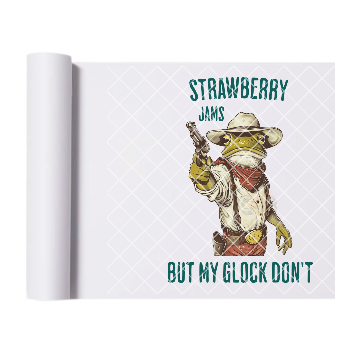 Strawberry jam but my boom don’t DTF film t shirt transfer