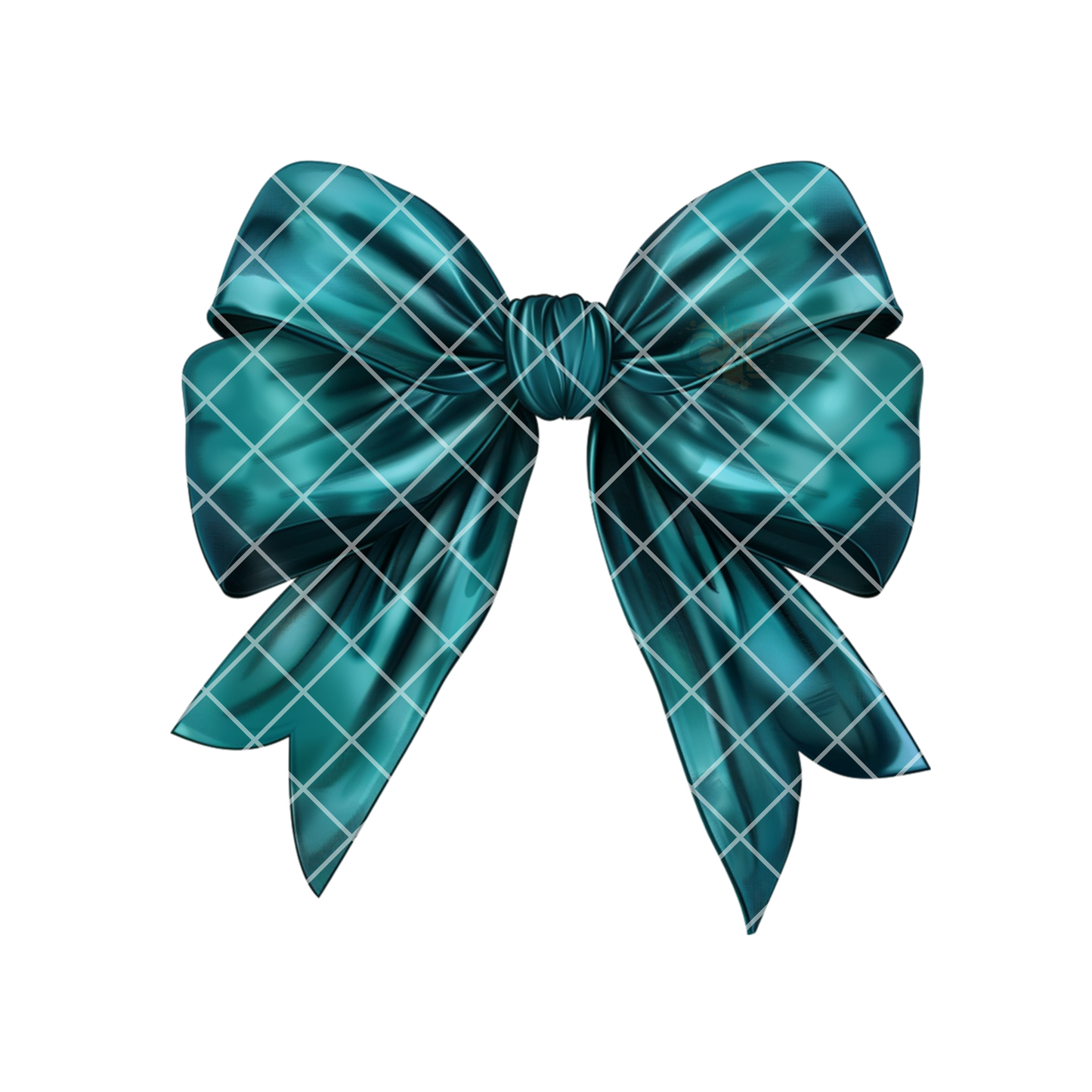 Emerald Chrome Bow PNG