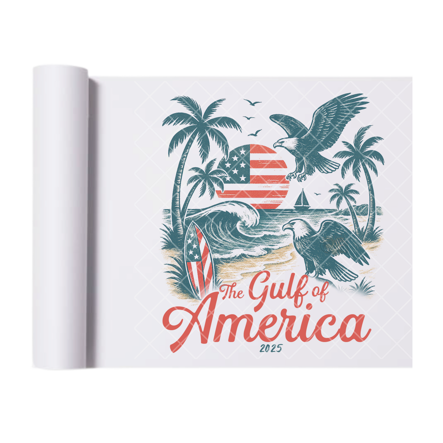The Gulf Of America - Direct Print Film Transfer for T-Shirts, Cotton, Polyester & Blends - High-Quality Print