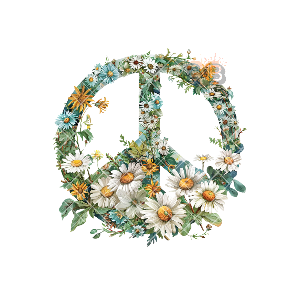 Daisy Peace Sign PNG