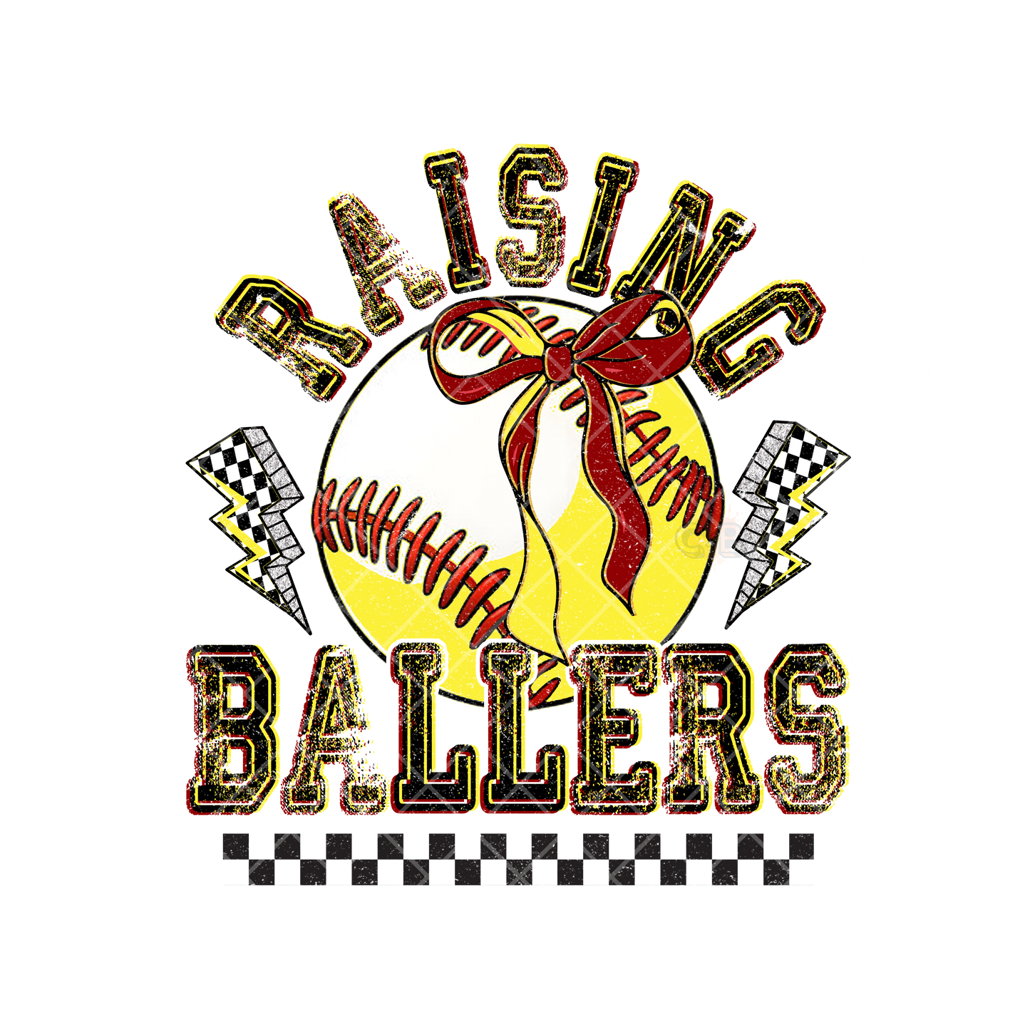 Raising Ballers Softball PNG