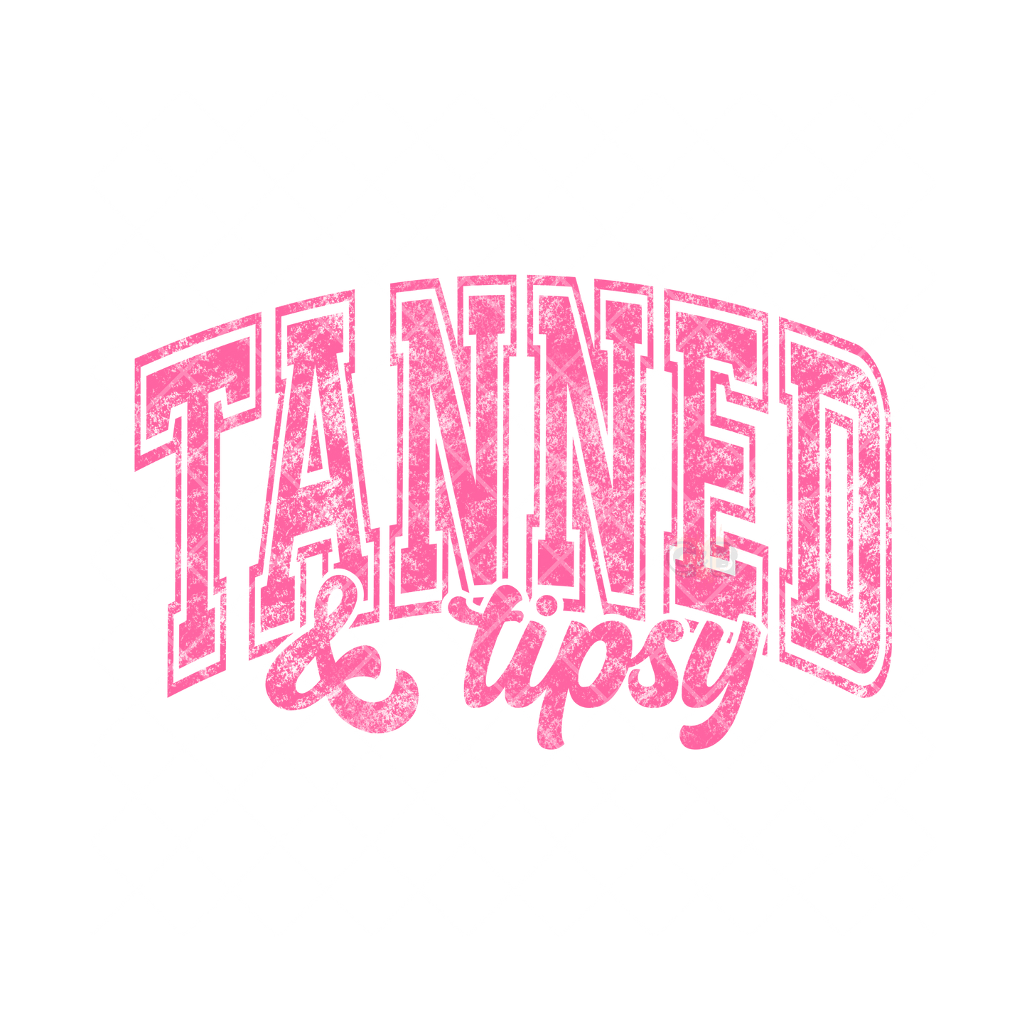 Tanned For Summer Pink PNG