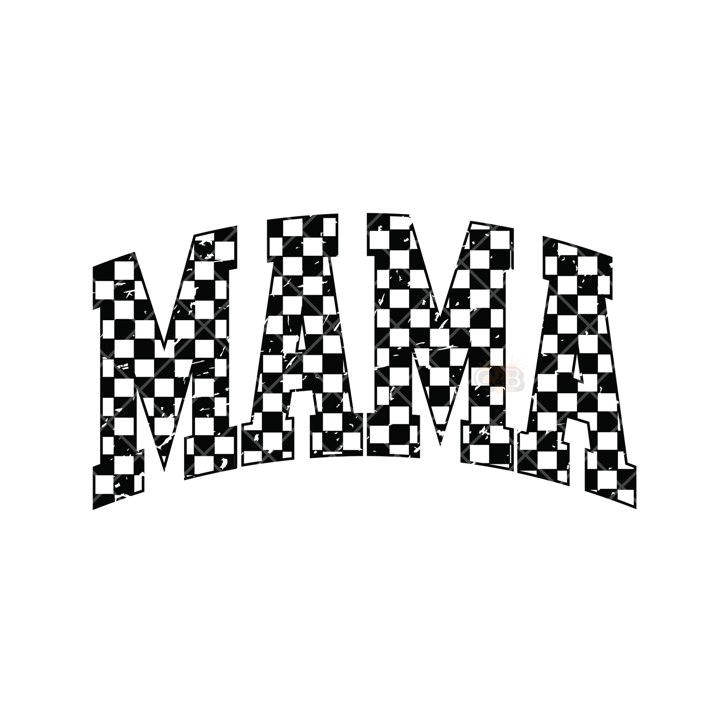Mama Checkered PNG