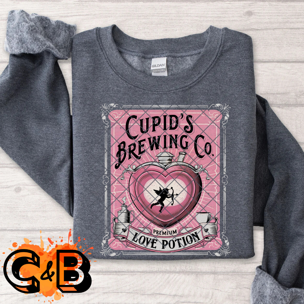 Brewing Cupid pink potion PNG