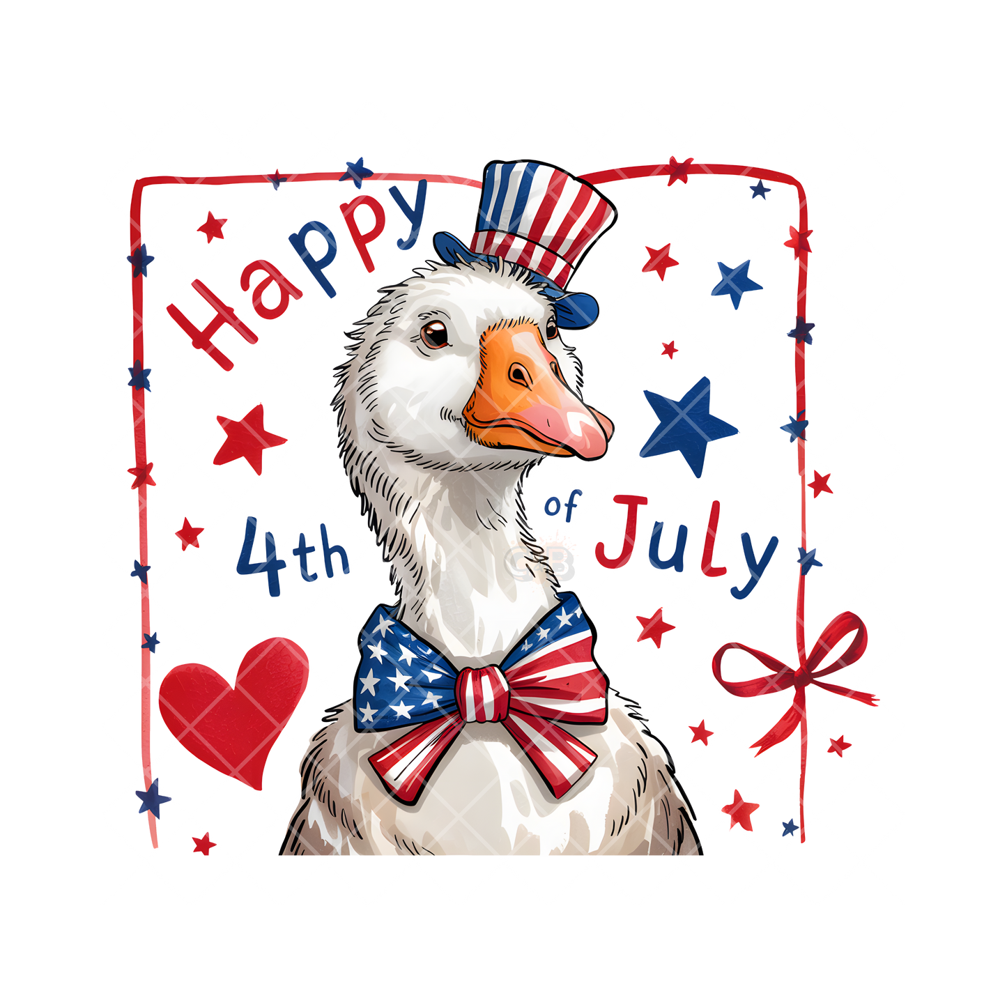 Happy 4th Of July Duck PNG