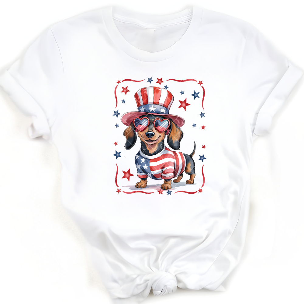 Dachshund Shades Top Hat PNG