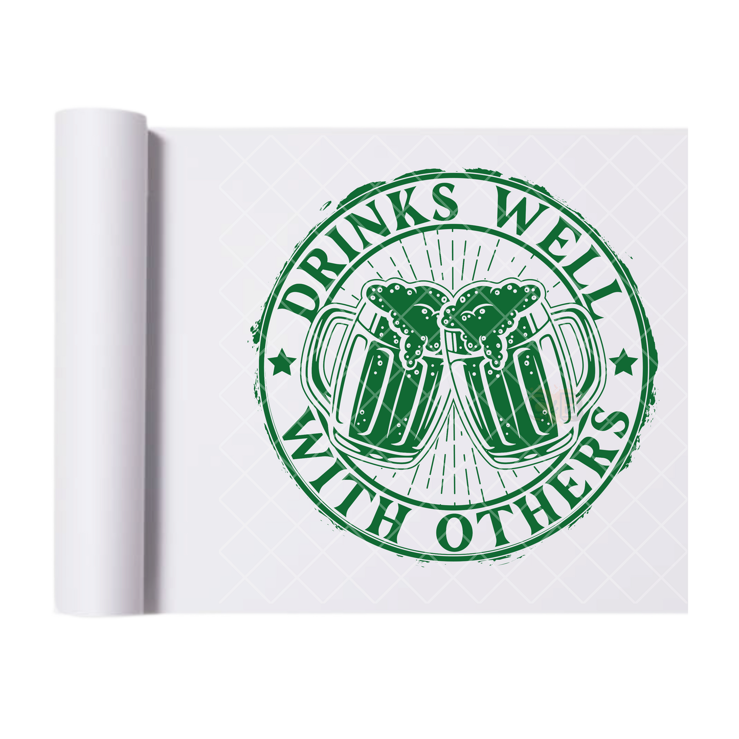 Saint Patrick’s Faux Logo - Direct Print Film Transfer for T-Shirts, Cotton, Polyester & Blends - High-Quality DTF Print