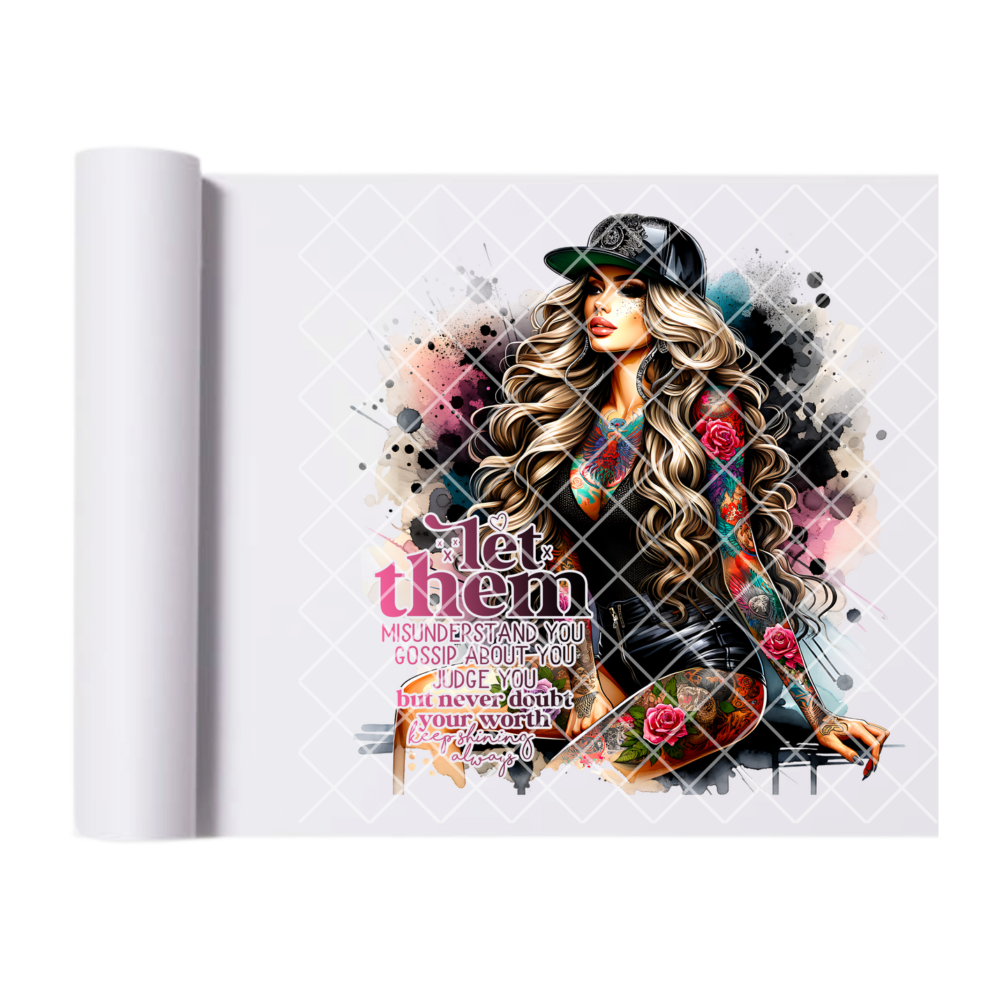 Let them babe pinks DTF transfer-high quality transfer for printing