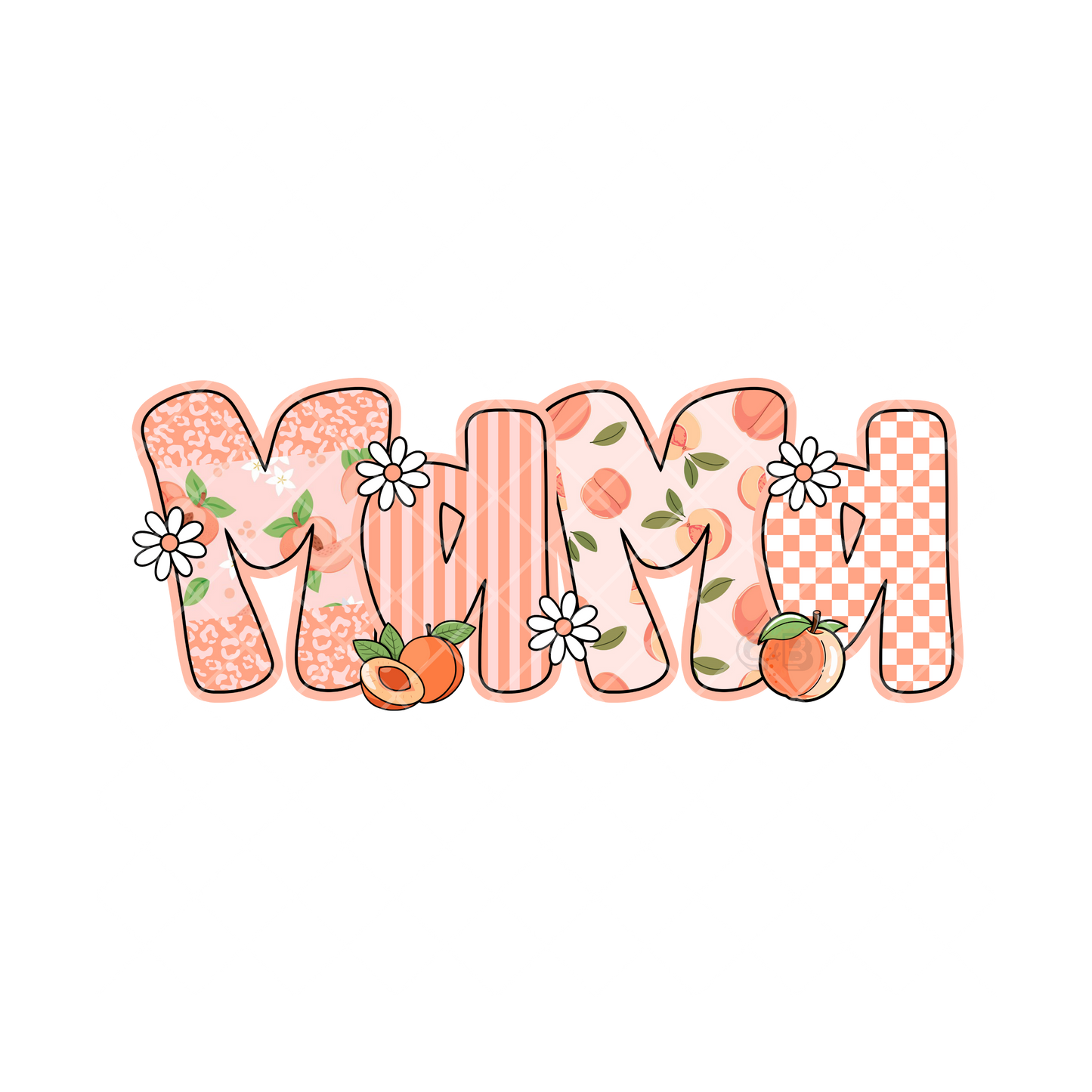 Little Peach Mama PNG