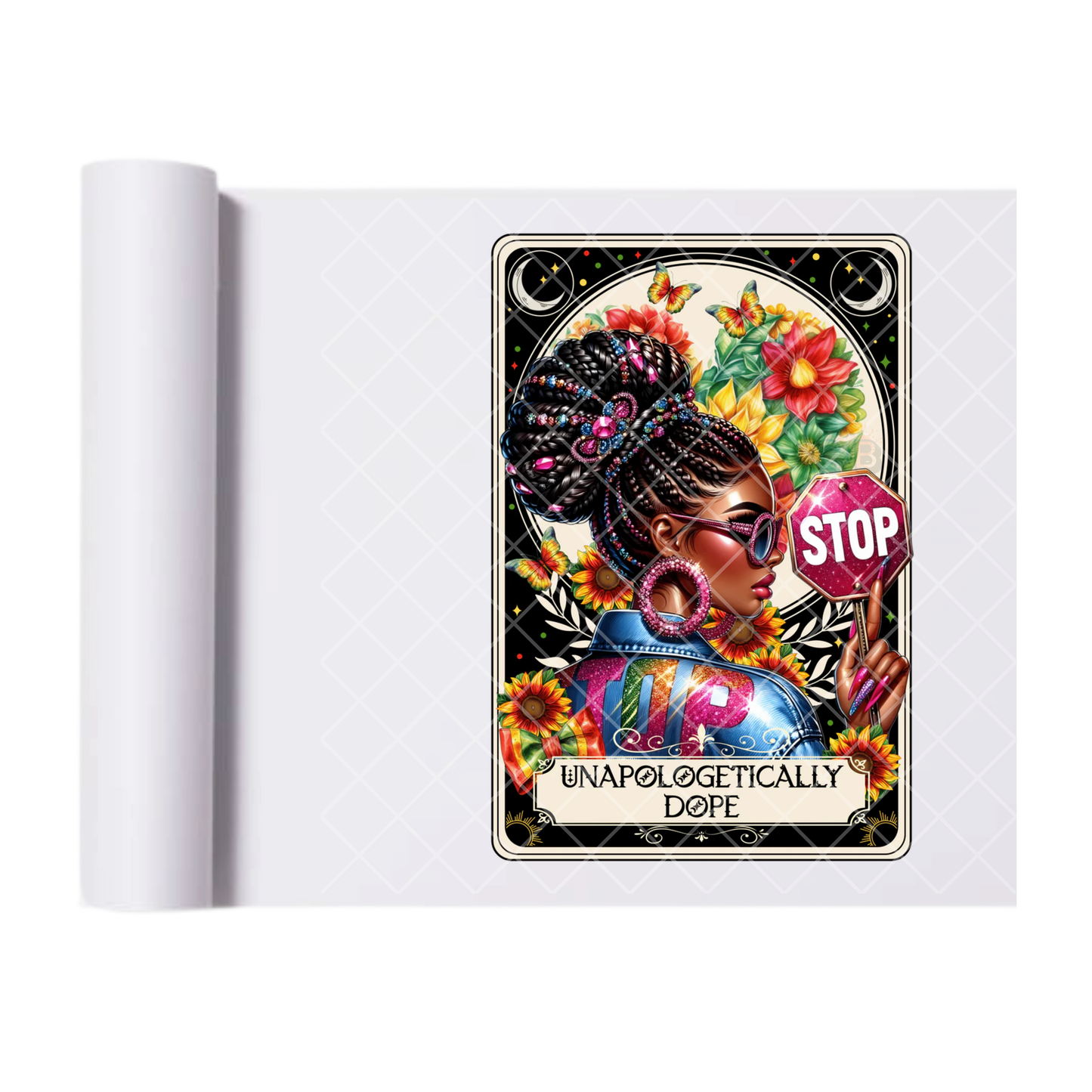 Unapologetic Babe - Ready To Press Print Transfer for Apparel, Cotton, Polyester & Blends - High-Quality Print- Commercial Grade