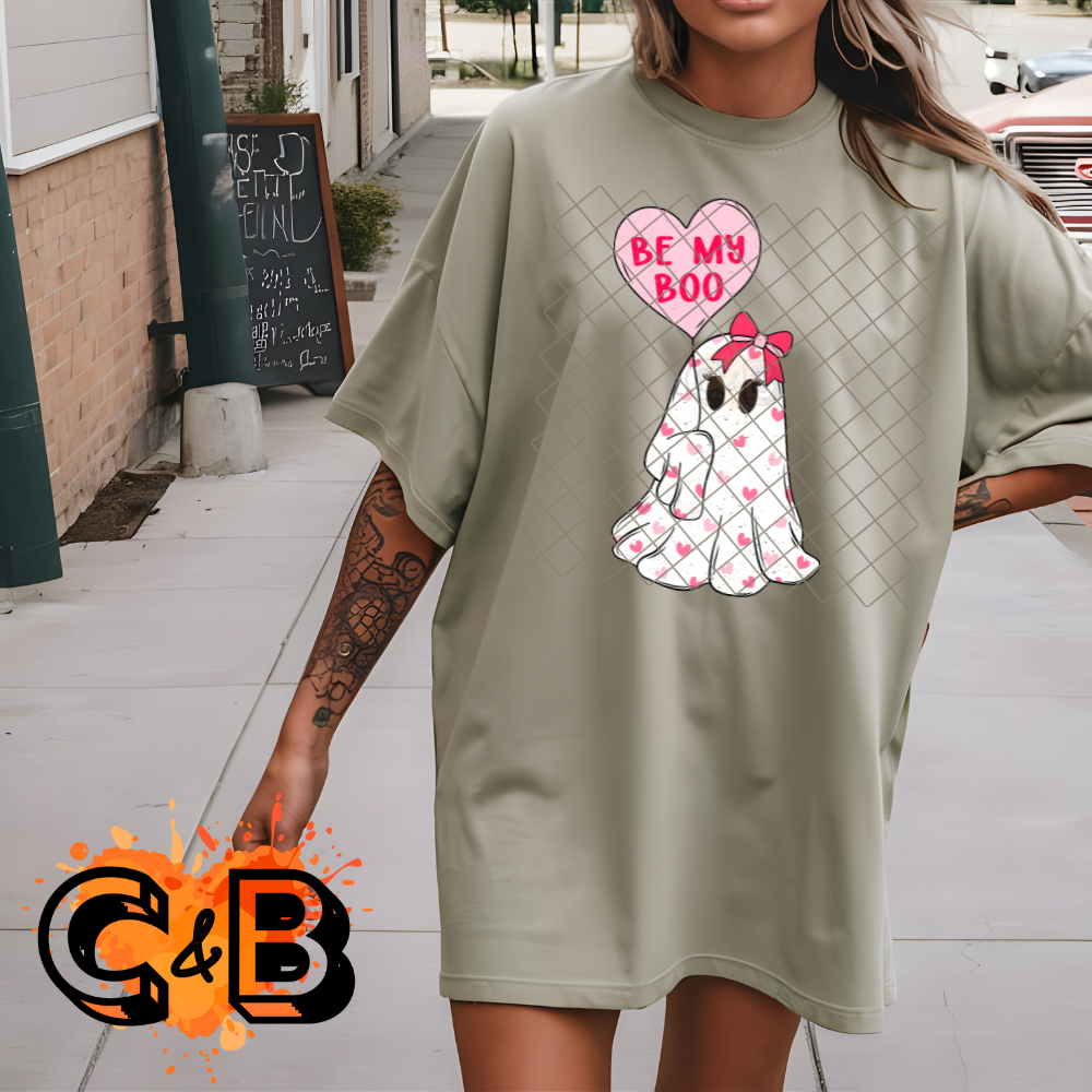 Be my boo valentine ghost PNG