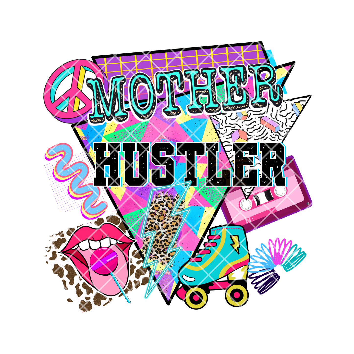 Mom hustle 90s style DTF Transfer