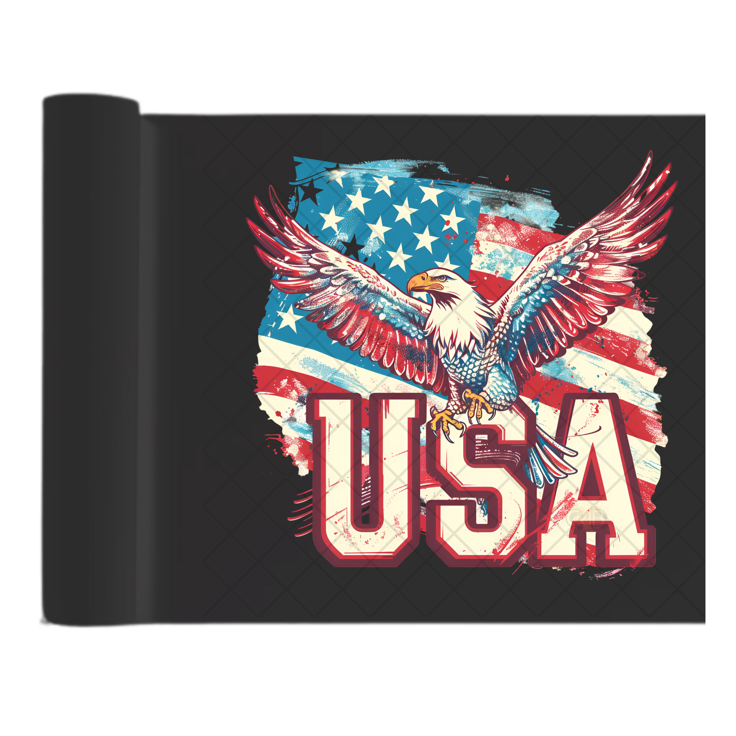 USA Eagle Paint America Stripes - Direct Print Film Transfer for Trendy T-Shirts, Cotton, Polyester & Blends - High-Quality Print