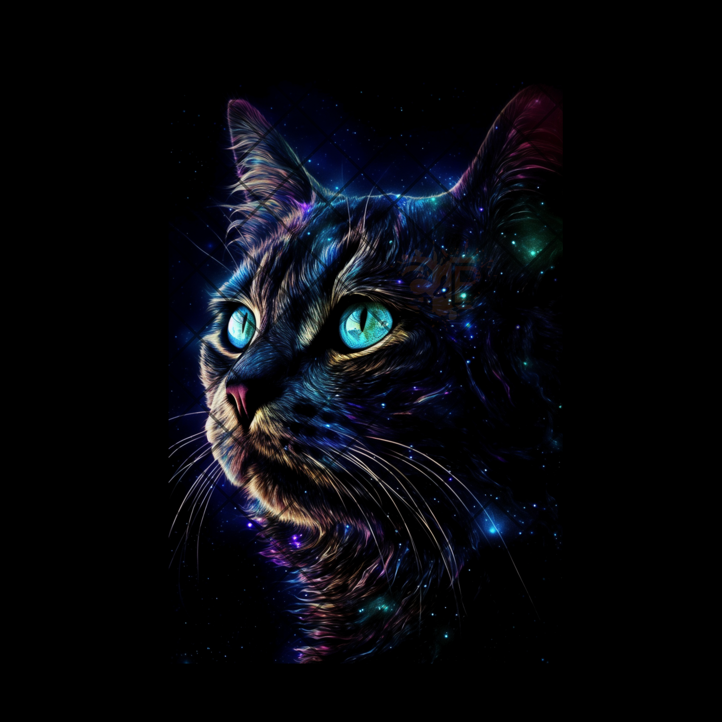 Galaxy cat DTF transfer-high quality transfer for printing