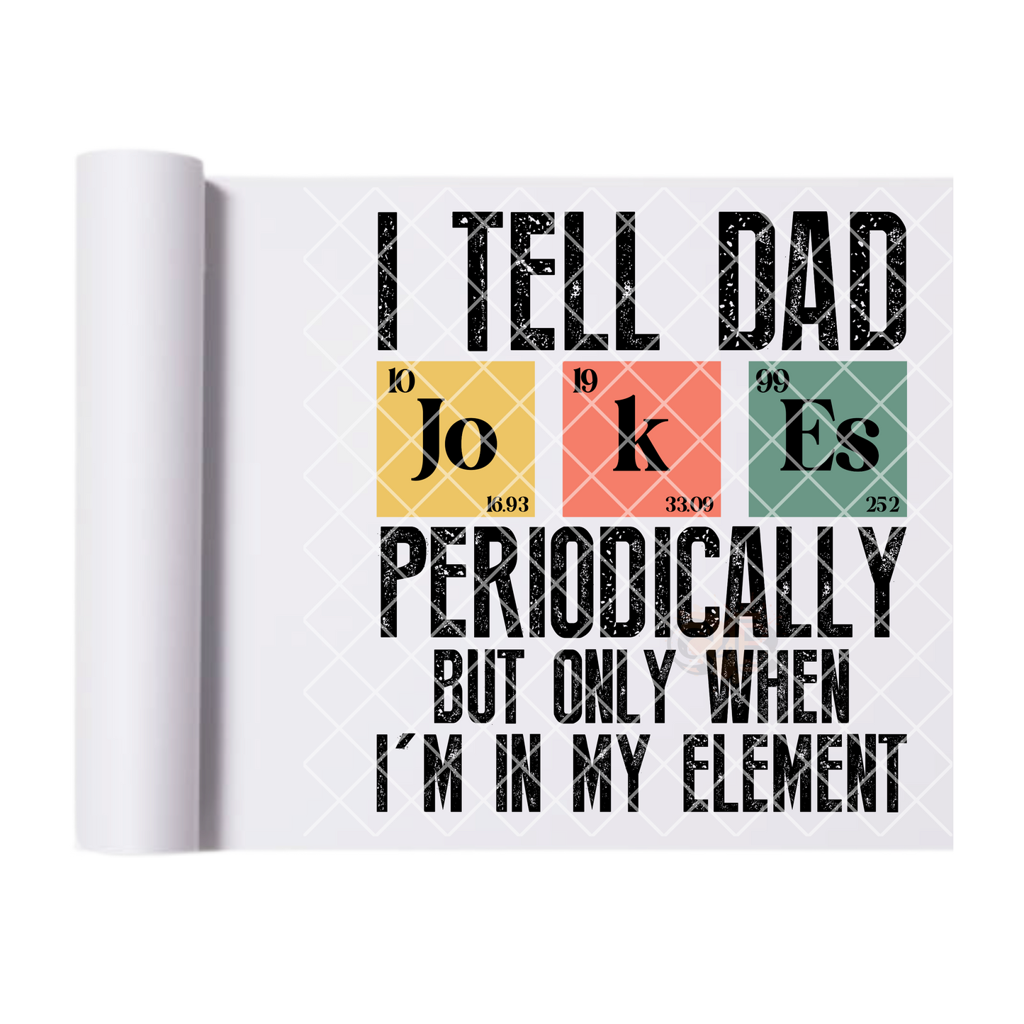 I tell dad periodically DTF film t shirt transfer