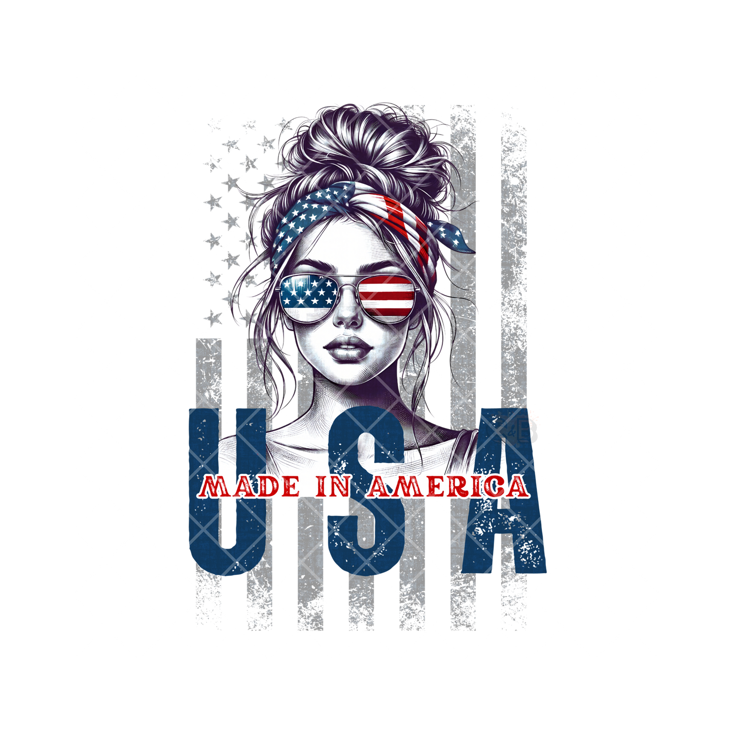 Made In America Babe PNG