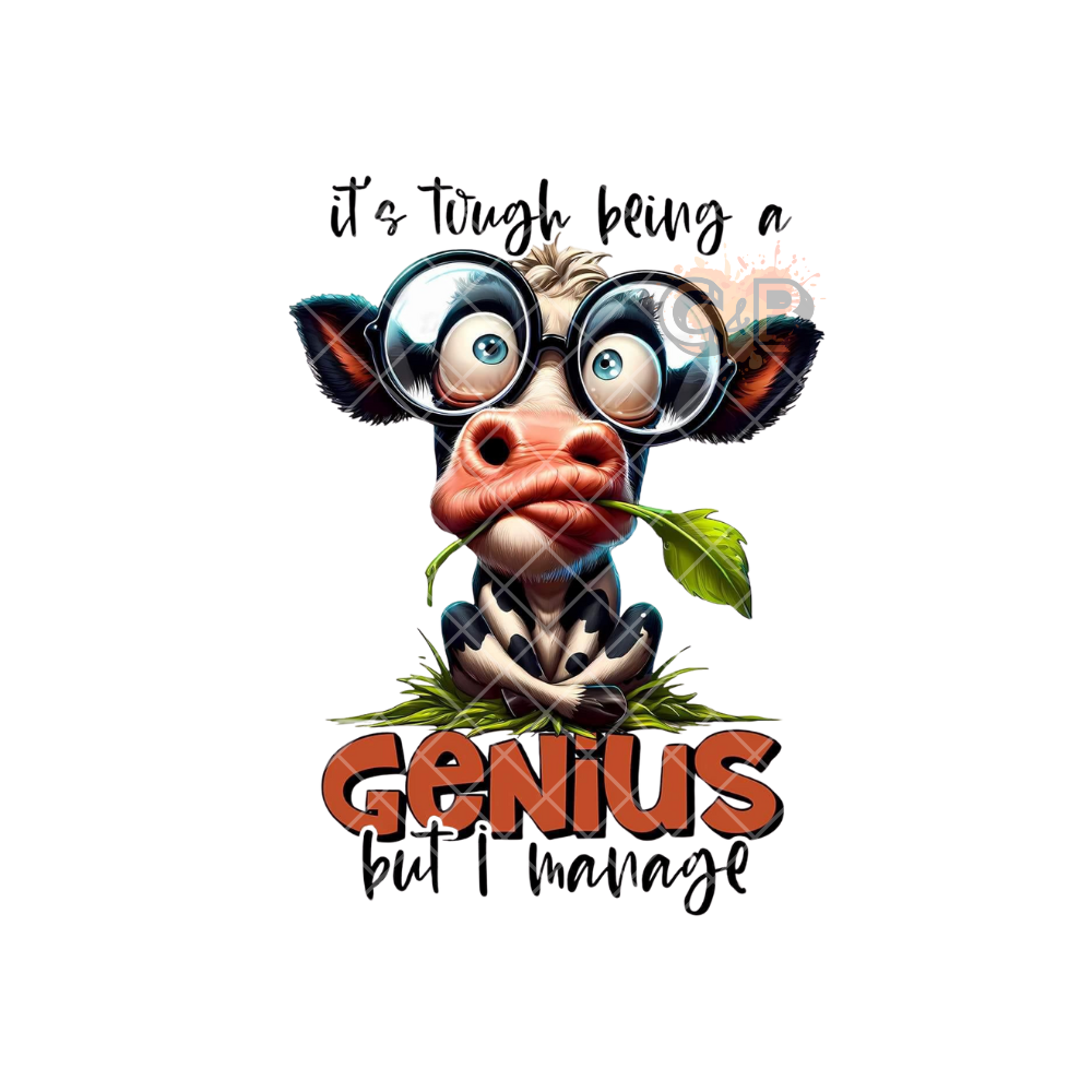 Genius Cow PNG