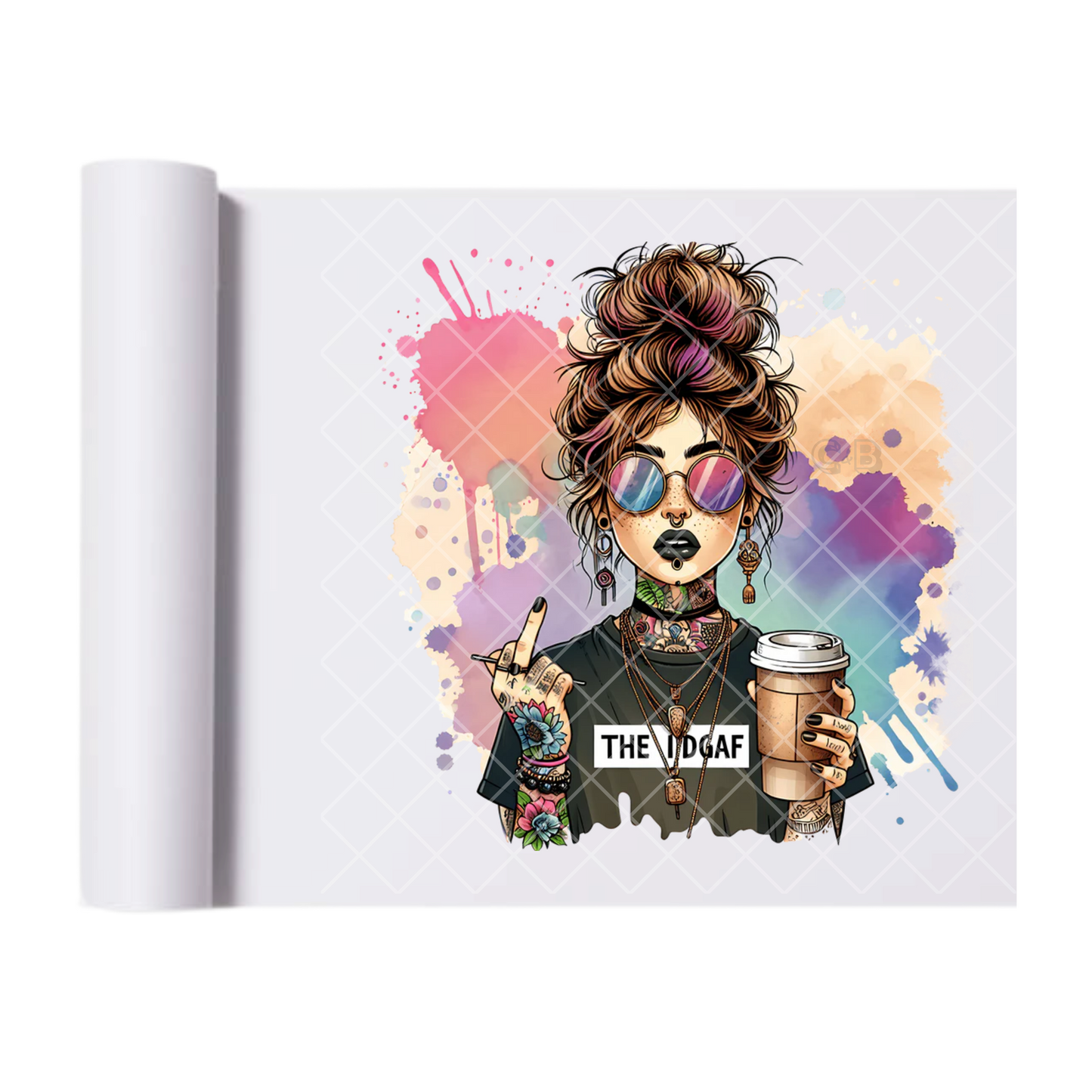 Like I Don’t Care Duh - Ready To Press Print Transfer for Apparel, Cotton, Polyester & Blends - High-Quality Print- Commercial Grade